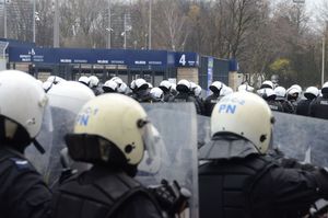 Ćwiczenia policji na Stadionie Śląskim 14 listopada 2017 r.