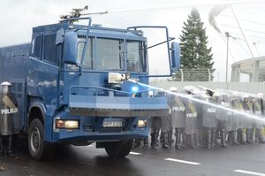 Ćwiczenia policji na Stadionie Śląskim 14 listopada 2017 r.