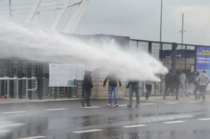 Ćwiczenia policji na Stadionie Śląskim 14 listopada 2017 r.