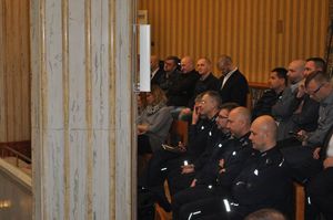 Policjanci na konferencji