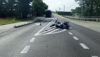 Wypadek drogowy w Ćwiklicach na DW- 933, 20.07.2019 r.