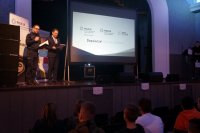 &quot;DOPALACZE! BIEG DO ŚMIERCI&quot;konferencja w pszczyńskim centrum kultury na temat uzależnień- otwarcie spotkania.