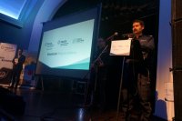 &quot;DOPALACZE! BIEG DO ŚMIERCI&quot; - konferencja w pszczyńskim centrum kultury na temat uzależnień- przemawia Zastępca Komendanta Powiatowego Policji w Pszczynie.