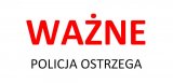 Zdjęcie przedstawiające napis ostrzegawczy, składający się z dwóch kolorów- czerwonego i czarnego.