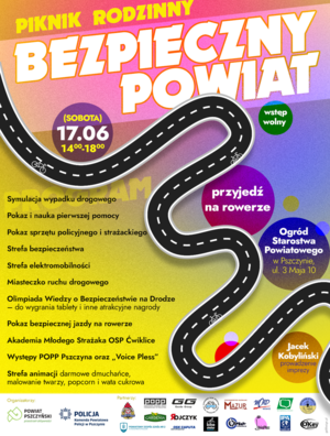 Zdjęcie przedstawia plakat na temat pikniku.