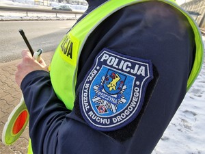 Zdjęcie przedstawia: emblemat policyjnej naszywki.