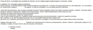Zdjęcie przedstawia: podziękowanie dla policjantów.