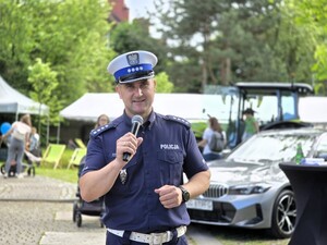 Zdjęcie z wydarzenia profilaktycznego pod nazwą Bezpieczny powiat.