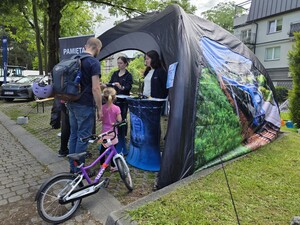 Zdjęcie z wydarzenia profilaktycznego pod nazwą Bezpieczny powiat.