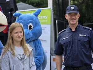 Zdjęcie z wydarzenia profilaktycznego pod nazwą Bezpieczny powiat.