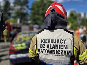 Zdjęcie z wydarzenia profilaktycznego pod nazwą Bezpieczny powiat.