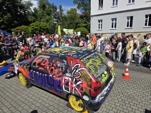 Zdjęcie z wydarzenia profilaktycznego pod nazwą Bezpieczny powiat.