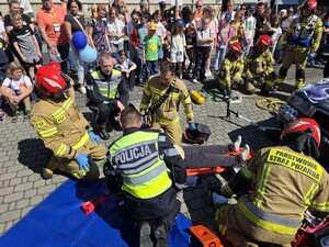 Zdjęcie z wydarzenia profilaktycznego pod nazwą Bezpieczny powiat.