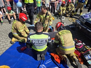Zdjęcie z wydarzenia profilaktycznego pod nazwą Bezpieczny powiat.