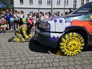 Zdjęcie z wydarzenia profilaktycznego pod nazwą Bezpieczny powiat.