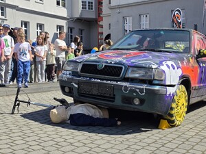 Zdjęcie z wydarzenia profilaktycznego pod nazwą Bezpieczny powiat.