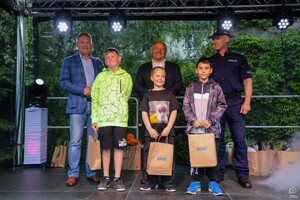 Zdjęcie z wydarzenia profilaktycznego pod nazwą Bezpieczny powiat.