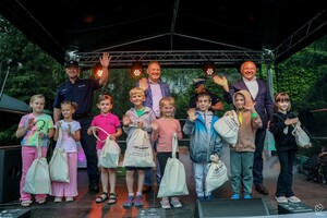 Zdjęcie z wydarzenia profilaktycznego pod nazwą Bezpieczny powiat.