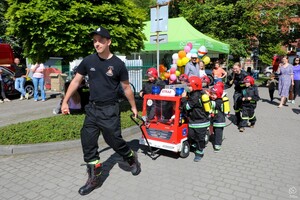 Zdjęcie z wydarzenia profilaktycznego pod nazwą Bezpieczny powiat.