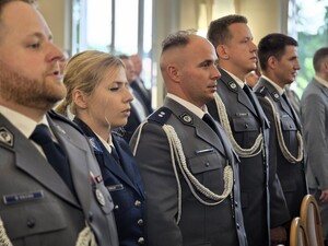 Zdjęcie: uroczysta zbiórka z okazji Święta Policji w Pszczynie
