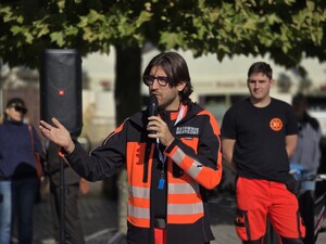 Zdjęcie przedstawia uczestników podczas bicia rekordu w RKO.